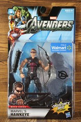 2011 MARVEL The Avengers Movie Series Hawkeye With Base Walmart Exclusive