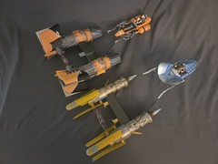 STAR WARS PODRACERS ANAKIN SKYWALKER AND SEBULBA EPISODE I 1998 HASBRO 3.75″