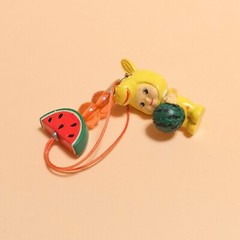 KEWPIE Baby as Yellow Rody WATERMELON KEYCHAIN 1″ Mini Figure Toy Collectible
