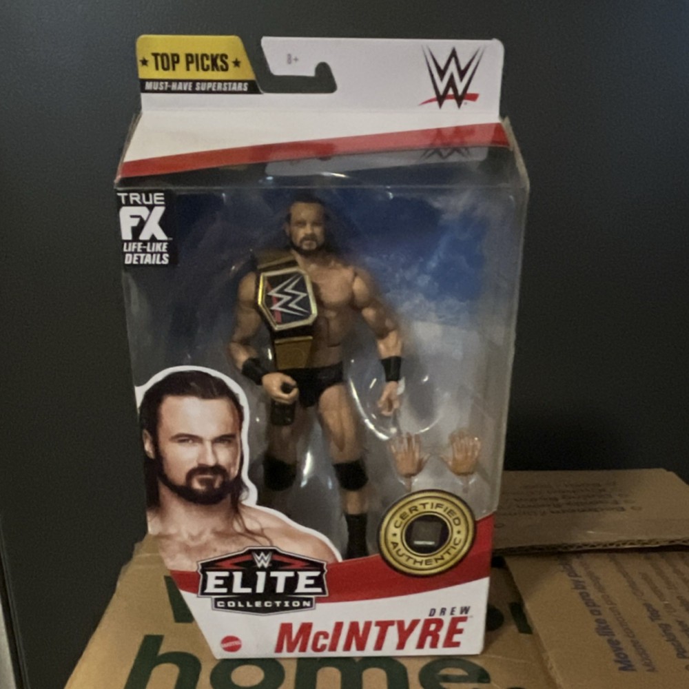 Mattel WWE Elite Collection Drew McIntyre Action Figure Boxed Extra Hands