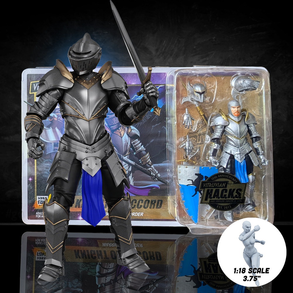 Knight of Accord Warrior of Order -Vitruvian H.A.C.K.S. 1:18 Scale Action Figure
