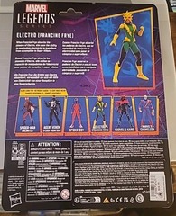 New In Box Spider-Man Marvel Legends Electro (Francine Frye) 6-Inch AF BY HASBRO