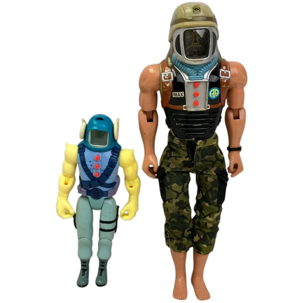 Vintage Video Command Action Figure Lot Stinger Max 1992 Toy Island Used 90s