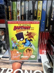 BARTMAN MEETS RADIOACTIVE MAN W/ BOX & MANUAL 1992 NINTENDO ORIGINAL