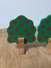 VTG Thomas & Friends Lot Of 7 Seasonal Trees 1994 Britt Allcroft