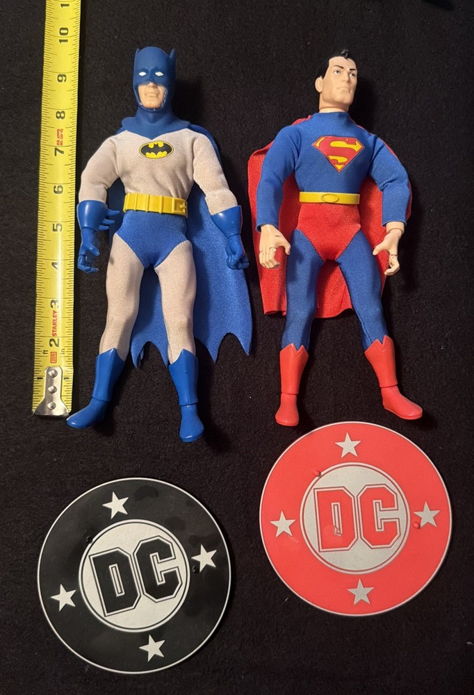 BATMAN & Superman Hasbro DC Super Heroes Silver Age Collection 9″ Figures
