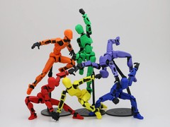 Dummy 13 8-inch Figure – Very Poseable, Custom Colors & Types, Many Accessories