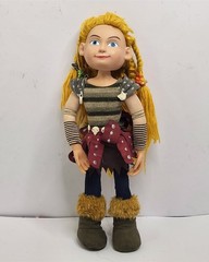 How To Train Your Dragon Astrid Plush Toy Bendable Arms & Legs Plastic Head 40cm