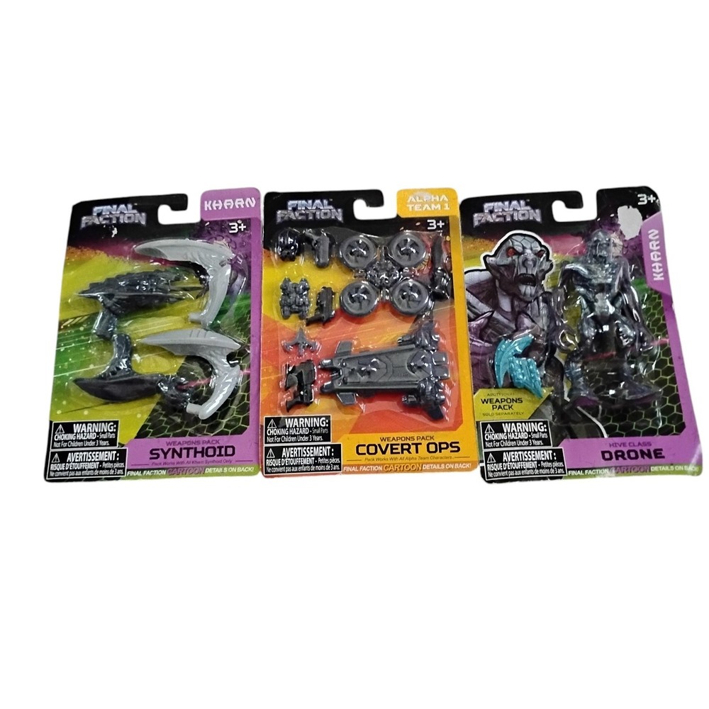 Final Faction Khan Drone Figure with Synthoid Weapons Pack & Covert Ops