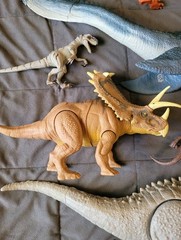 Big Jurassic World Toy Dino Lot Indominus T- Rex Mosasaurus Raptors Triceratops