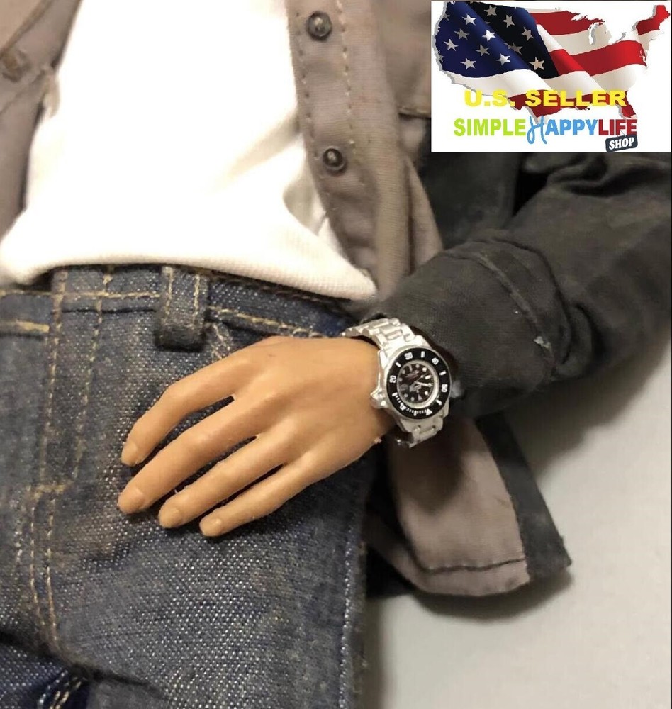 1/6 scale Silver watch for 12″ figure worldbox hot toys phicen ganghood ❶USA❶