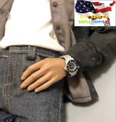 1/6 scale Silver watch for 12″ figure worldbox hot toys phicen ganghood ❶USA❶