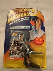 Terminator 2 Action Masters T-800 & T-1000 Miniature Die Cast Figures Vtg 1994