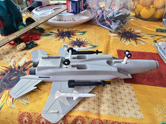 VINTAGE Hasbro 1989 Flying Fighters F-14 Tomcat Jolly Roger no handle