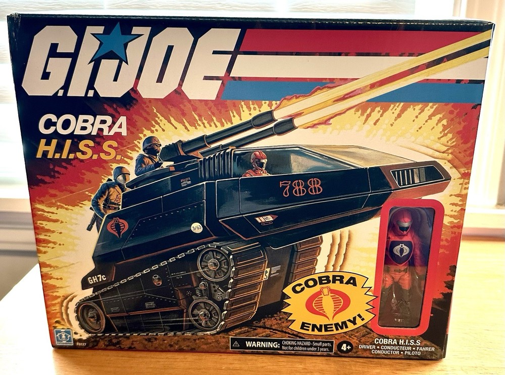 Hasbro G.I. Joe Cobra Hiss Tank with 3.75 inch Driver Action Figure – NIB Sealed