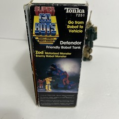 Super Go Bots Defendor Friendly Robot Tank Vintage 1984 Action Figure Tonka Box