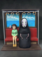 Spirited Away Chihiro No Face Train Diorama Custom Hand Painted Figure 20cm
