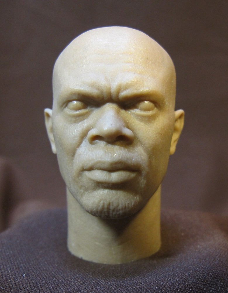 H-7 Samuel L Jackson AVENGERS CUSTOM RESIN HEAD SCULPT Action figures 1/6 Scale