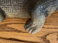 1 Large Realistic Lifelike Foam Alligator 44″ And 1 Soft Rubber Alligator 26″