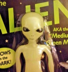ALIEN Bendable / Posable – Glow-in-the-Dark – Action Figure – 6.5″ – Ages: 3+!!
