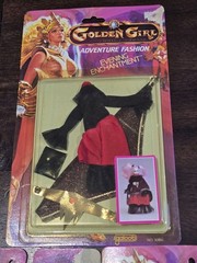 Vintage 1984 Galoob Golden Girl Adventure Fashion Lot of 3 MOC Sealed Dragon Que