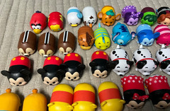 HUGE Lot of 138 Disney Tsum Tsum Vinyl Mini Figures Stackable MULTI SIZE