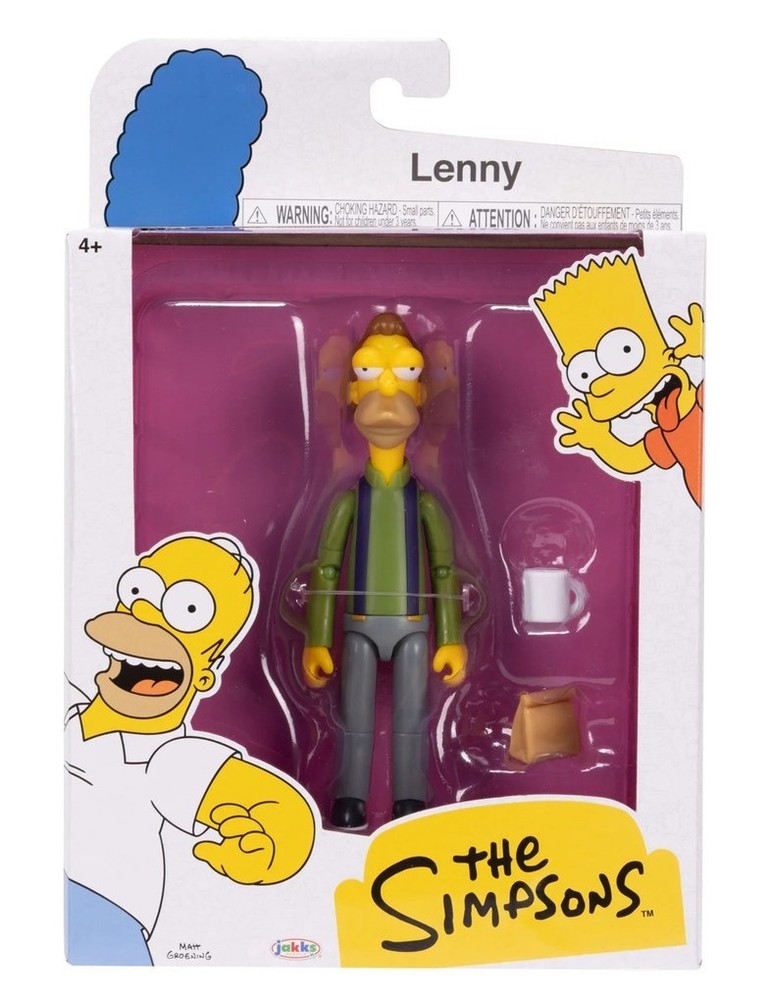 Jakks Pacific The Simpsons Wave 3 Lenny Leonard 5″ Figure New Sealed