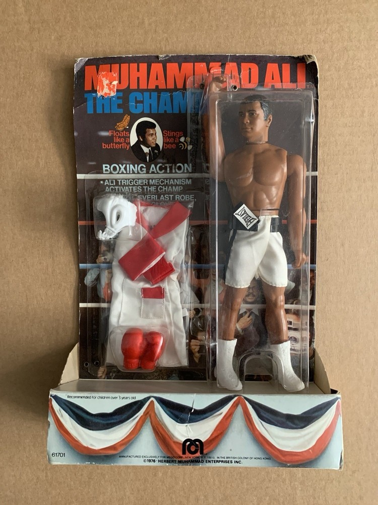 1976 Muhammad Ali Mego The Champ Action Figure Sealed w/Trigger Mechanism NIB