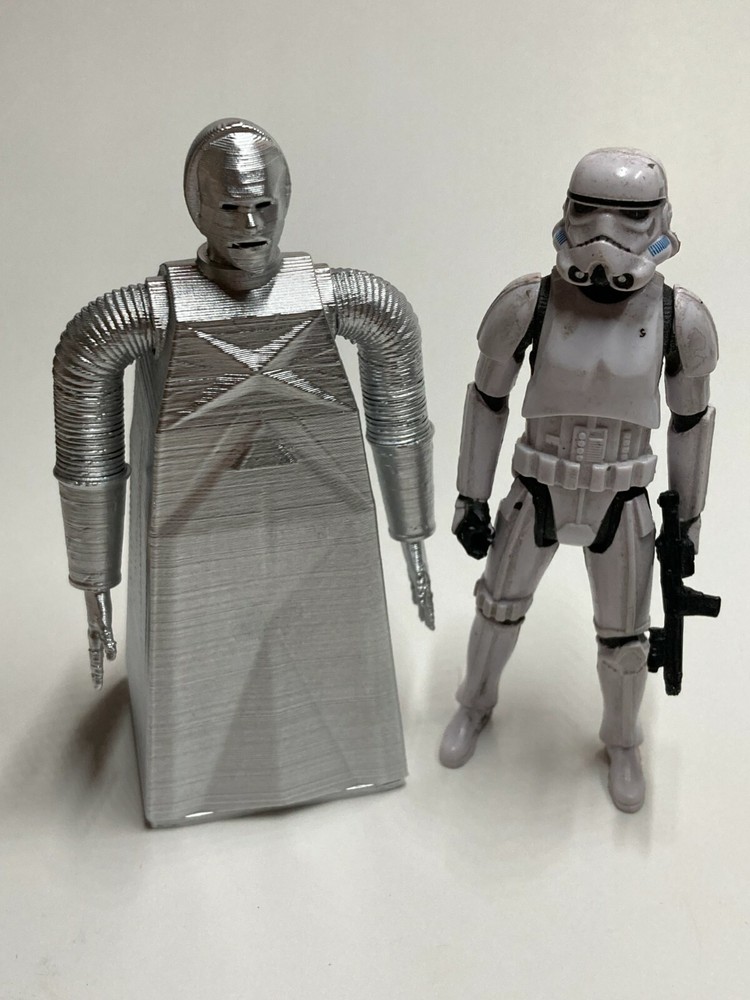 Custom LOGANS RUN BOX ROBOT 1:18 SCALE for 3.75 FIGURE DIORAMA (F15)