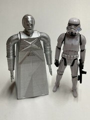 Custom LOGANS RUN BOX ROBOT 1:18 SCALE for 3.75 FIGURE DIORAMA (F15)