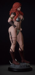 Red Sonja 3d Figure Statue 25cm Professional Painted