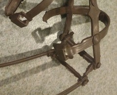 1960’s-70’s Marx Johnny West Brown Bridle Bit 2 Reins Nice Cond Intact #3