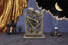 Nemesis Now The Lovers Skeleton Figurine, Gold, 20.5cm