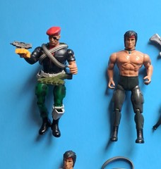 Vintage 1986 Coleco Rambo Force Of Freedom Action Figure lot