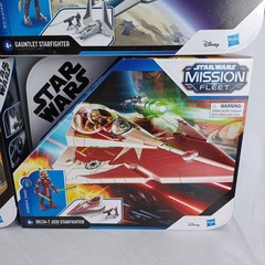Star Wars Mission Fleet lot of 4. Tie Advanced / X-Wing / Delta-7 / Gauntlet