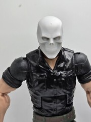 3d Printed Black MASK RAMON SINOIS HEAD 6″ 1:12 GI Joe Classified MARVEL LEGENDS