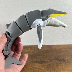 3D Printed Articulated 10″ Ocean Humpback Whale Fidget Sea Life