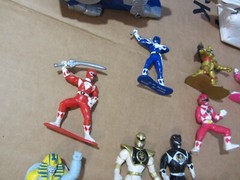 Bandai Power Rangers figures lot 1993 red blue green yellow white black +