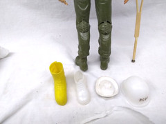 1965 Louis Marx Toys Soldier Moving Arms Legs Hats Boots Accessories Vintage