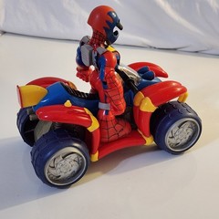 SPIDER-MAN & FRIENDS 4 Wheel All Terrain Vehicle & Action Figure 2002 Playwell