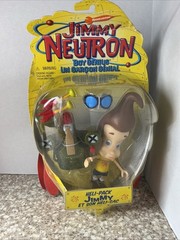 2001 Jimmy Neutron Boy Genius Heli-Pack Figure Mattel Nickelodeon NIP