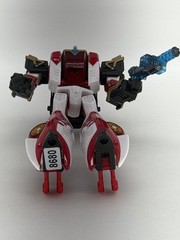 Hasbro Override Anime Action Figure Red White Gold Black Plastic Robot Power Toy