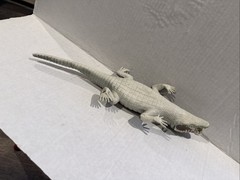 Alligator Crocodile Rubber Toy Figure 1976 Hong Kong