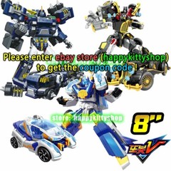 Tobot V Galaxy Detectives 8″ Transform Figure Boys Toy Car Truck Vehicle Robot