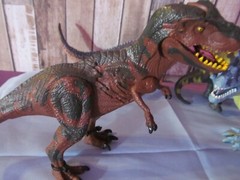 Lot of 6 Made in Indonesia Dinosaurs moveable arms and legs