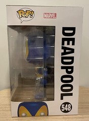 10” Funko Pop Deadpool, in classic X-Men Suit; Comes in FREE $15 Protective Case
