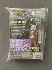 New The Loyal Subjects Los Angeles TMNT Rocksteady Action Figure Retro RARE