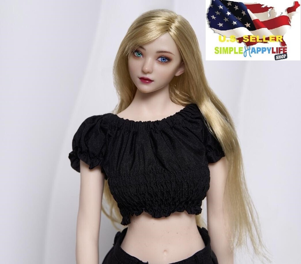 Z6TOYS 1/6 Female PALE Head Sculpt Movable Eyes For 12″ Figure ZC015 C ❶USA❶