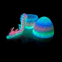 3D Printed Dragon Egg Model,Articulated Animals Figure,Fidget Toys Home Decor