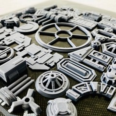 50xMiscellaneous Diorama Parts #8/ Greeblies for 3.75 IN FIGURE DIORAMA